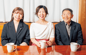 福元国雄さん・五反美穂子さん・五反穂香さん